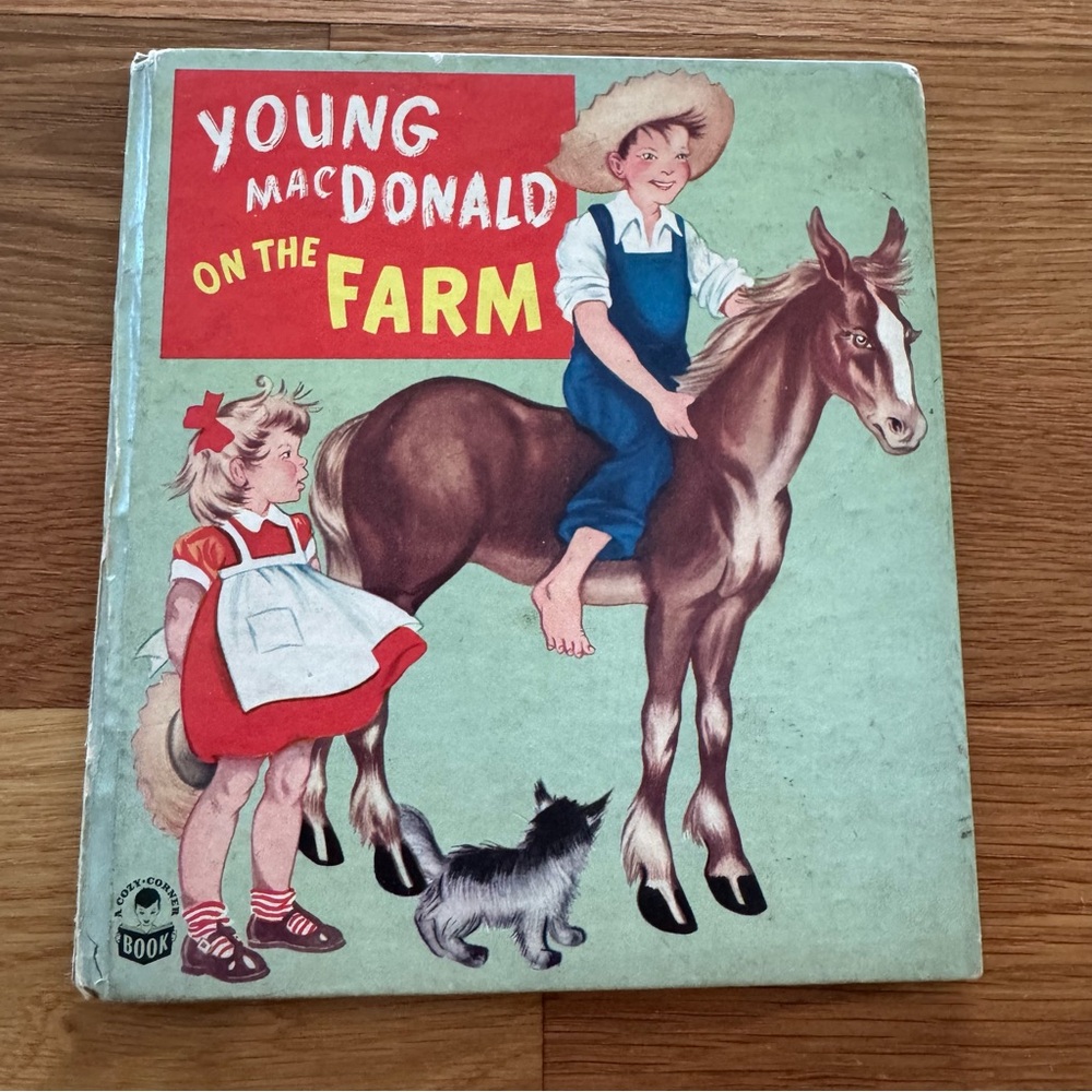 Vintage 1948 “Young MacDonald on the Farm” Nan Gilbert Whitman Cozy Corner Book